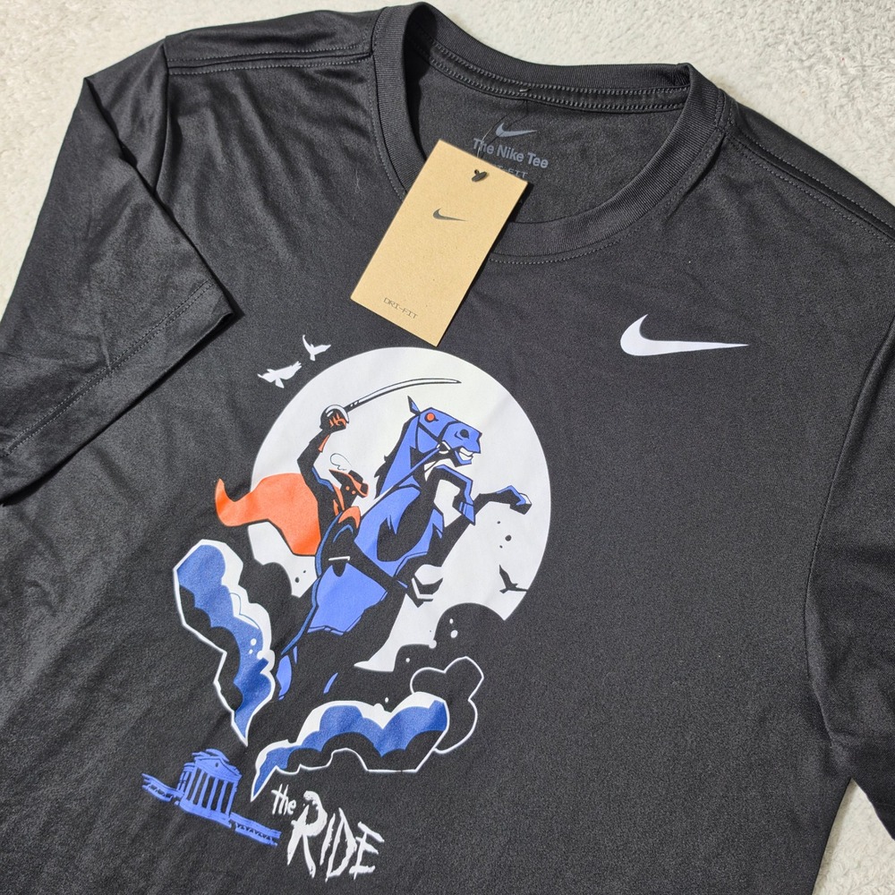 NEW Nike Dri-FIT Graphic Tee Mens Sm Black The Ride Short Sleeve M21283 $40